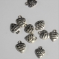 Preview: Charm ♥ 10x Herz im Set - made with love | nickel